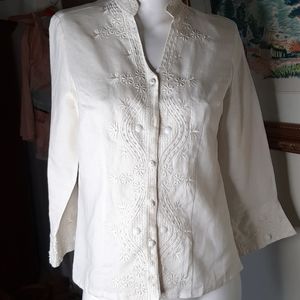 Vintage Linen Anne Carson Top
